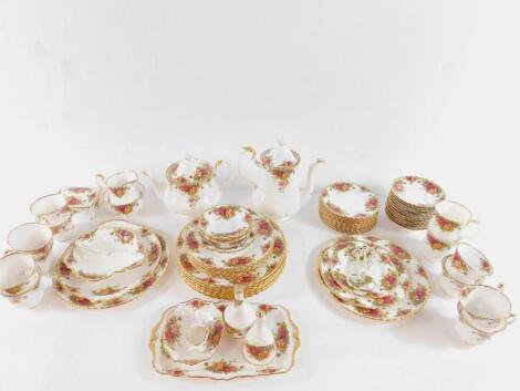 A Royal Albert porcelain part dinner tea and coffee service