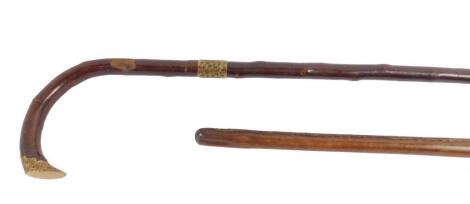 A hawthorn walking stick c1900