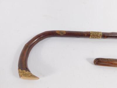 A hawthorn walking stick c1900 - 3