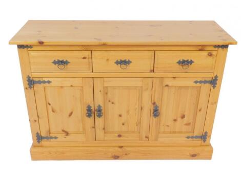 A pine sideboard