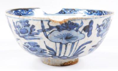 Three blue and white porcelain bowls - 13