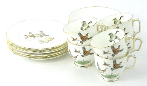 A Crown Staffordshire part tea service