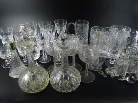 A quantity of cut glass