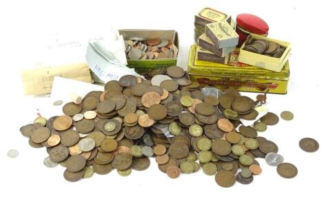 A large quantity of British and foreign coins