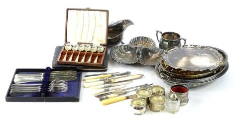 A quantity of silver and silver plate