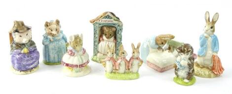 A collection of Royal Albert Beatrix Potter figures