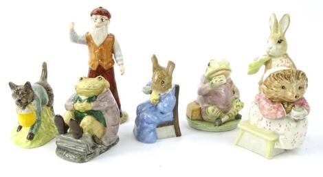 A collection of Royal Albert The World of Beatrix Potter figures