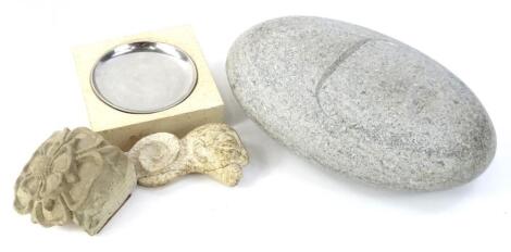 Various items of carved stone