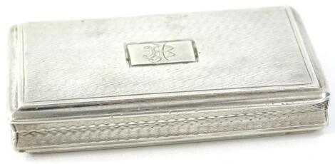 A Victorian silver snuff box