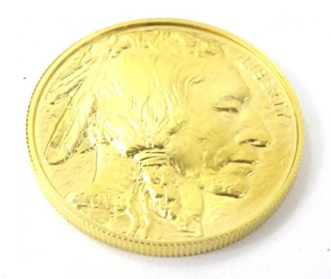 A 2013 fine gold United States Buffalo 50 dollar