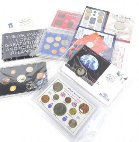 Various commemorative coin sets etc.