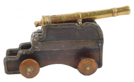 A 19thC small miniature cannon