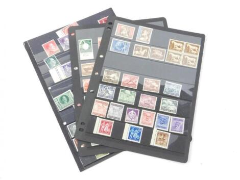 Various Third Reich German stamps