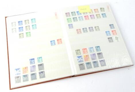 Various English Definitive Mint stamp sets. (1 album)