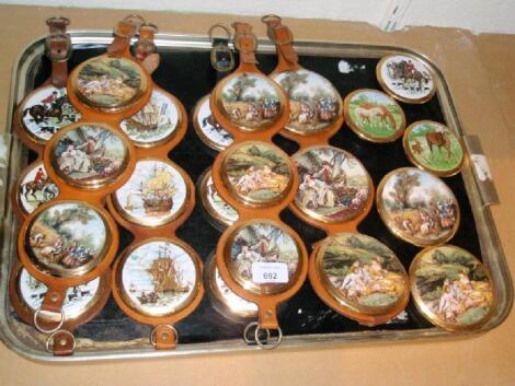 A collection of Sylvac reproduction pot lids