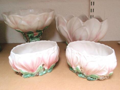 Four Sylvac flower bud bowls