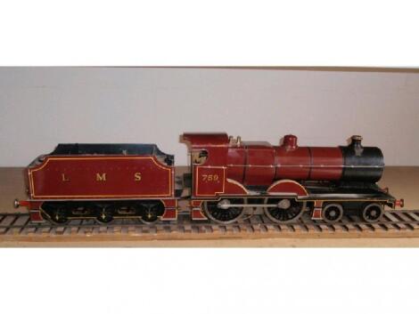 A 3?" gauge live steam model of locomotive LMS 759