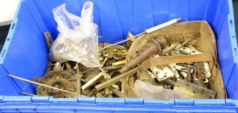 A quantity of late 19th/early 20thC brass gilt metal and other metalware