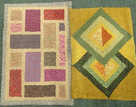 A small rag weave rug