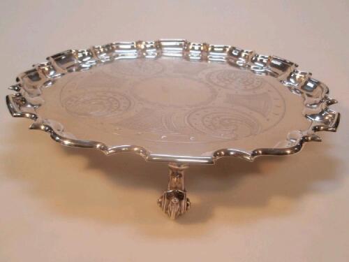 An Edward VII silver tray by Thomas Bradbury & Sons