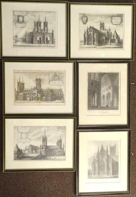 Lincoln Cathedral. Engraving after Michael Honeywood and five others (6). - 2