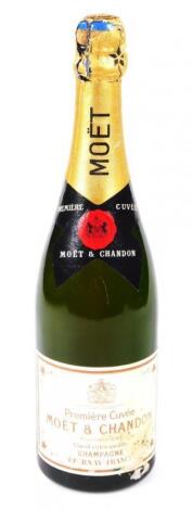 A bottle of Moet & Chandon Premier Cuvee champagne