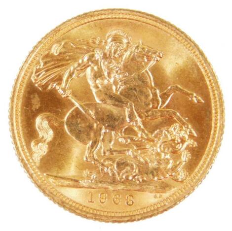 An Elizabeth II full gold sovereign