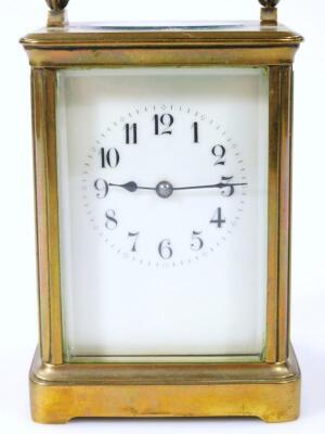 An early 20thC brass carriage clock - 2