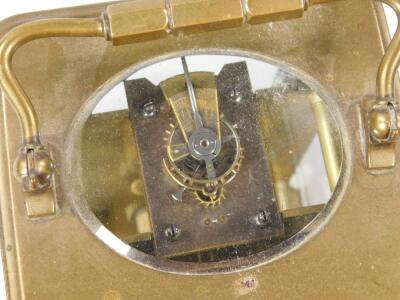 An early 20thC brass carriage clock - 3