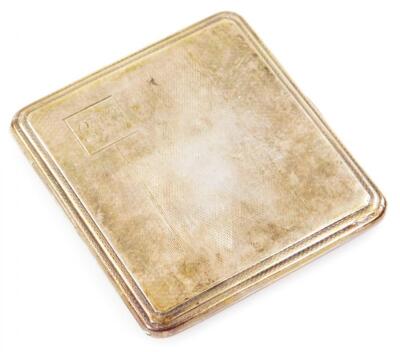 A George V silver cigarette case