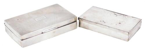 A George V silver cigarette case