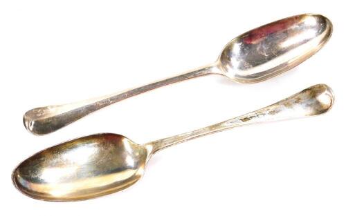 A George I silver rattail tablespoon