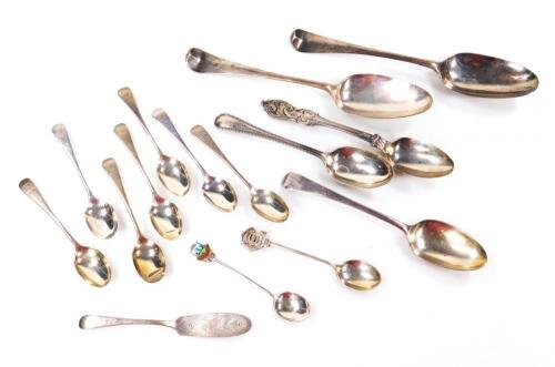 Various silver flatware