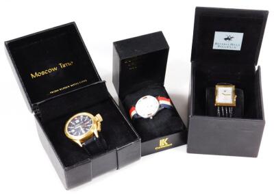 Various boxed gentleman's wristwatches