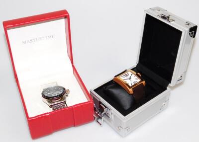 Various gentleman's fashion watches