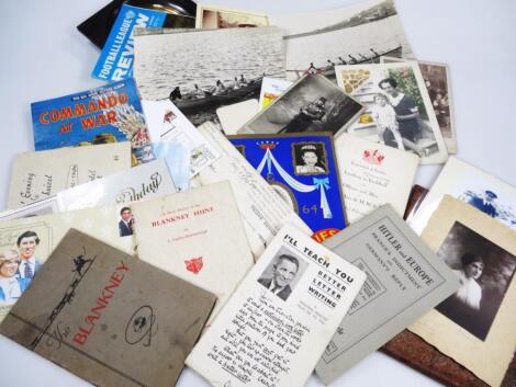 Various ephemera relating to boat racing