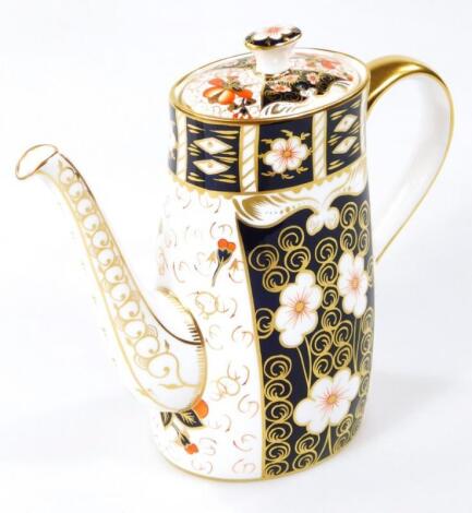 A Royal Crown Derby coffee pot