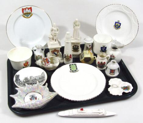 Various souvenir crested china