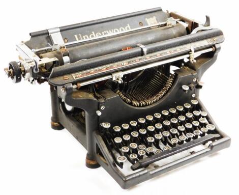 An early 20thC Underwood typewriter