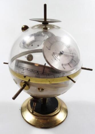 A 60's retro Sputnik style barometer