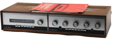 A retro teak cased Femtuner stereophetic cabinet