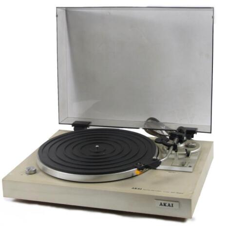 A retro Akai turn table