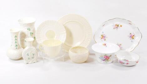 Various Belleek items