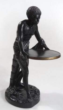 A U & C Basalt style pottery waiter