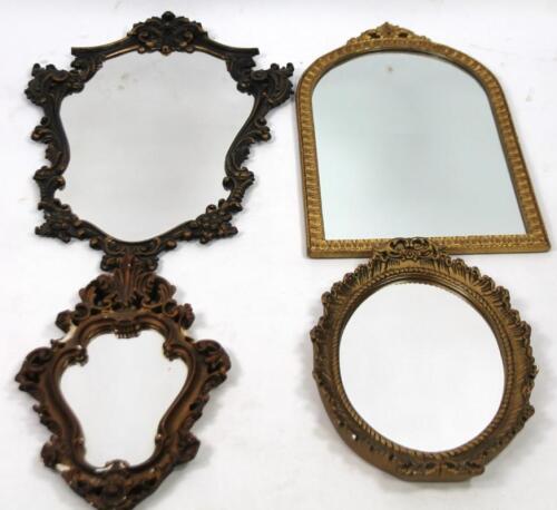 Various 20thC decorative mirrors