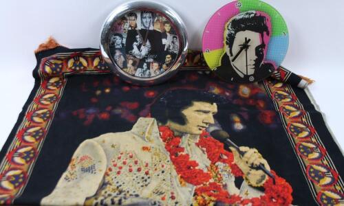 An Elvis Presley wall clock