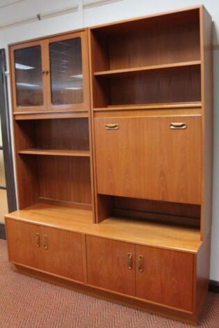 A 1970's retro teak room unit