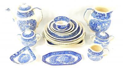 A group of Masons ironstone pottery decorated in the Vista pattern