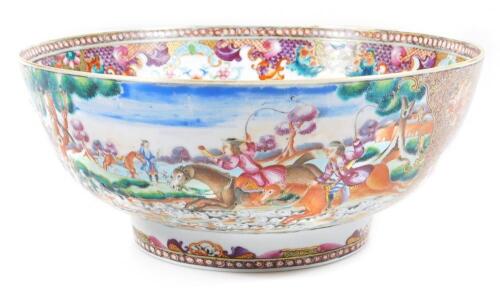 A 19thC Chinese famille rose bowl