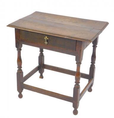 A Georgian 18thC oak side table